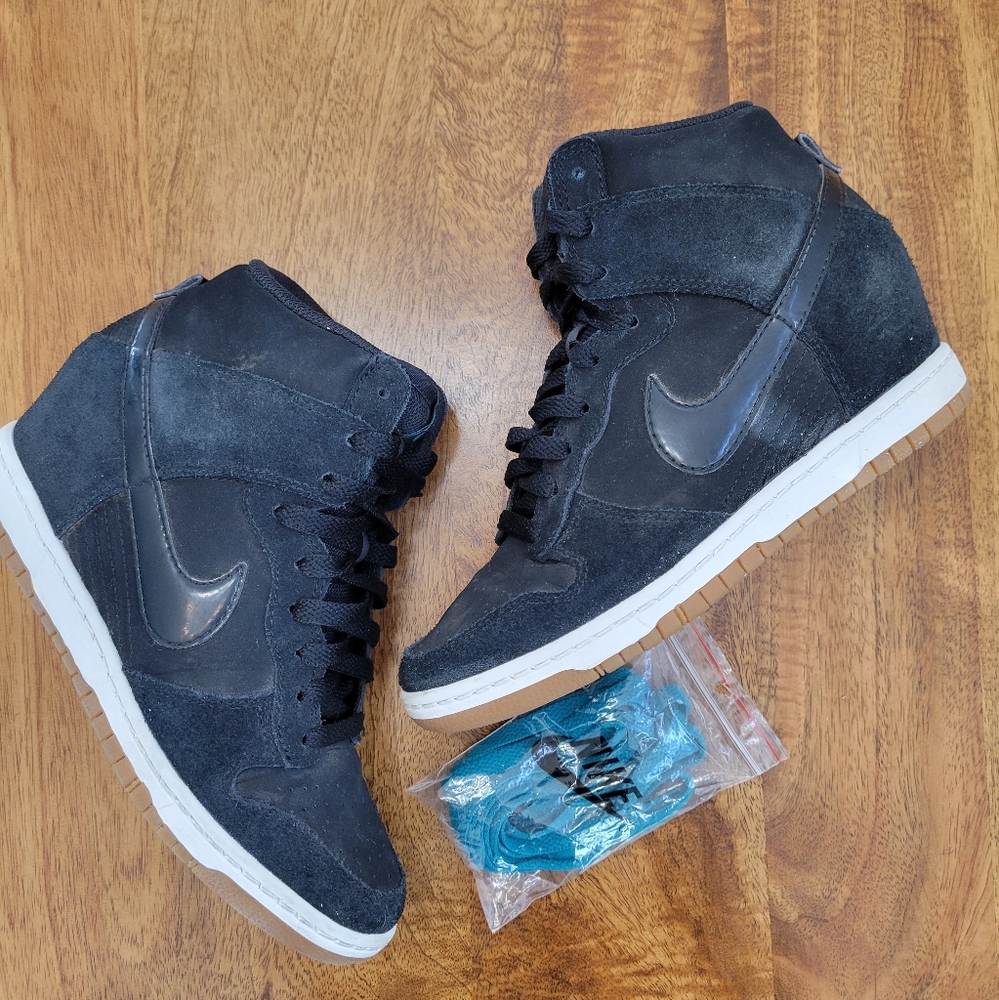 Nike dunk sky hi hidden wedge sneakers